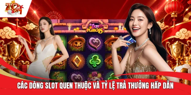 Các dòng Slot quen thuộc và tỷ lệ trả thưởng hấp dẫn Các dòng Slot quen thuộc và tỷ lệ trả thưởng hấp dẫn