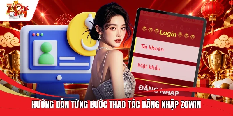 Hướng dẫn từng bước thao tác đăng nhập ZOWIN